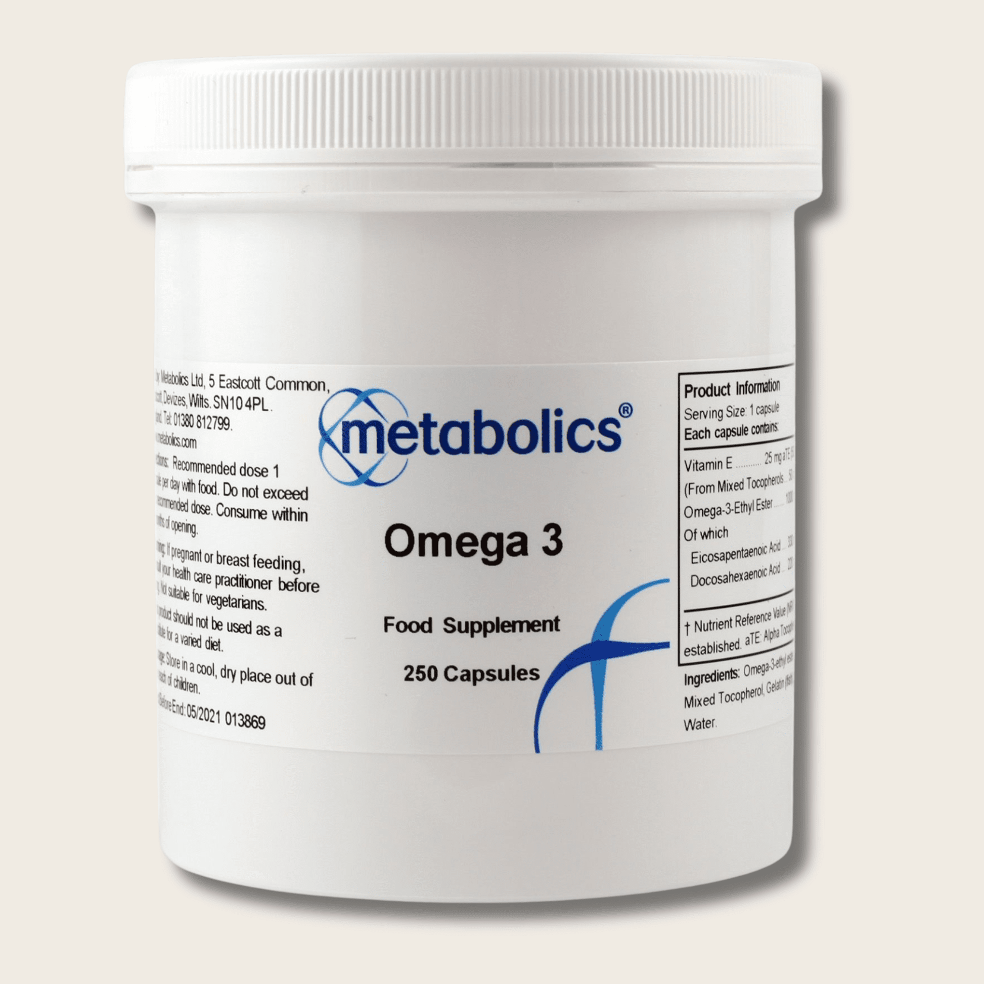 Omega 3 EPA & DHA Capsules – Supports Heart, Brain & Eye Health - Metabolics