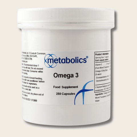 Omega 3 EPA & DHA Capsules – Supports Heart, Brain & Eye Health - Metabolics