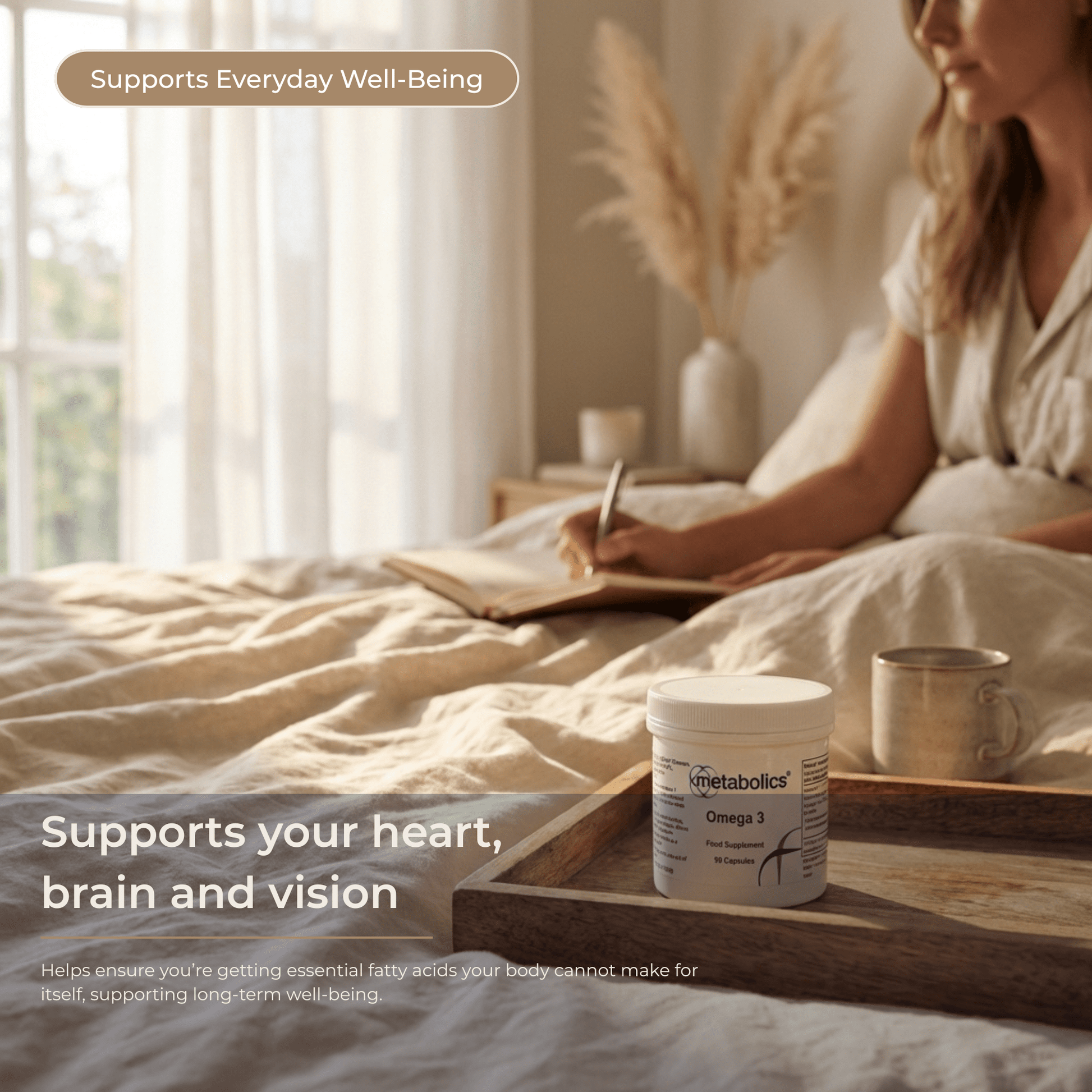 Omega 3 EPA & DHA Capsules – Supports Heart, Brain & Eye Health - Metabolics