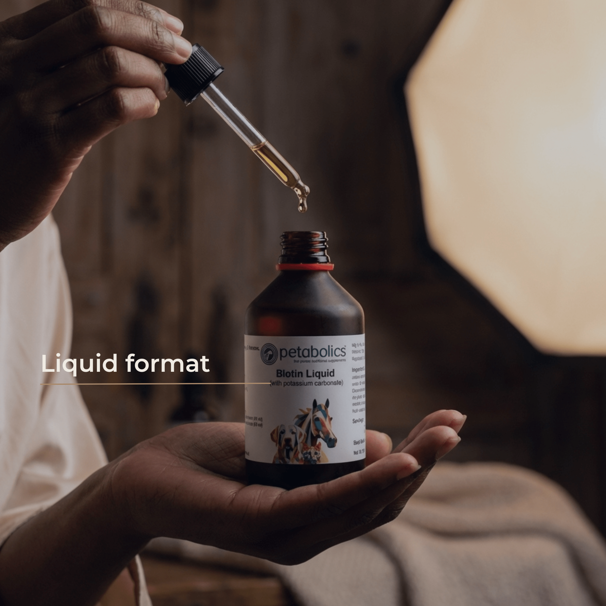 Petabolics Biotin (with potassium carbonate) Liquid Supplement - Metabolics