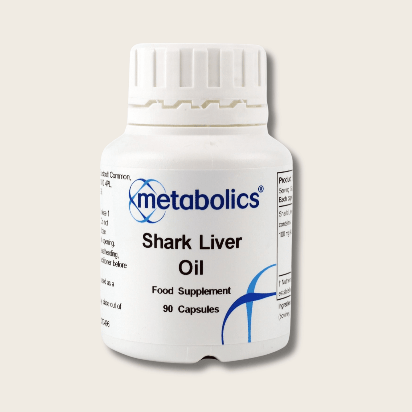 Shark Liver Oil - 90 capsules - Metabolics