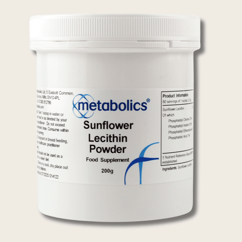 Sunflower Lecithin Powder - 200g - Metabolics
