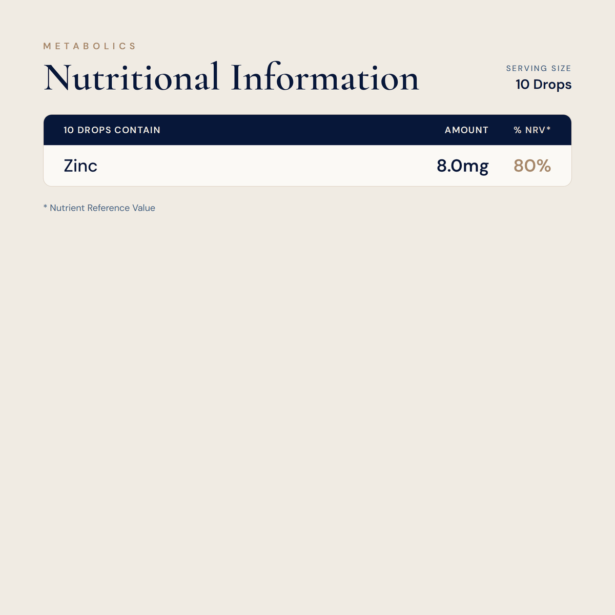 Super Zinc Liquid - Metabolics