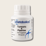 Turmeric and Piperine - 90 capsules - Metabolics
