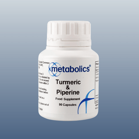 Turmeric and Piperine - 90 capsules - Metabolics