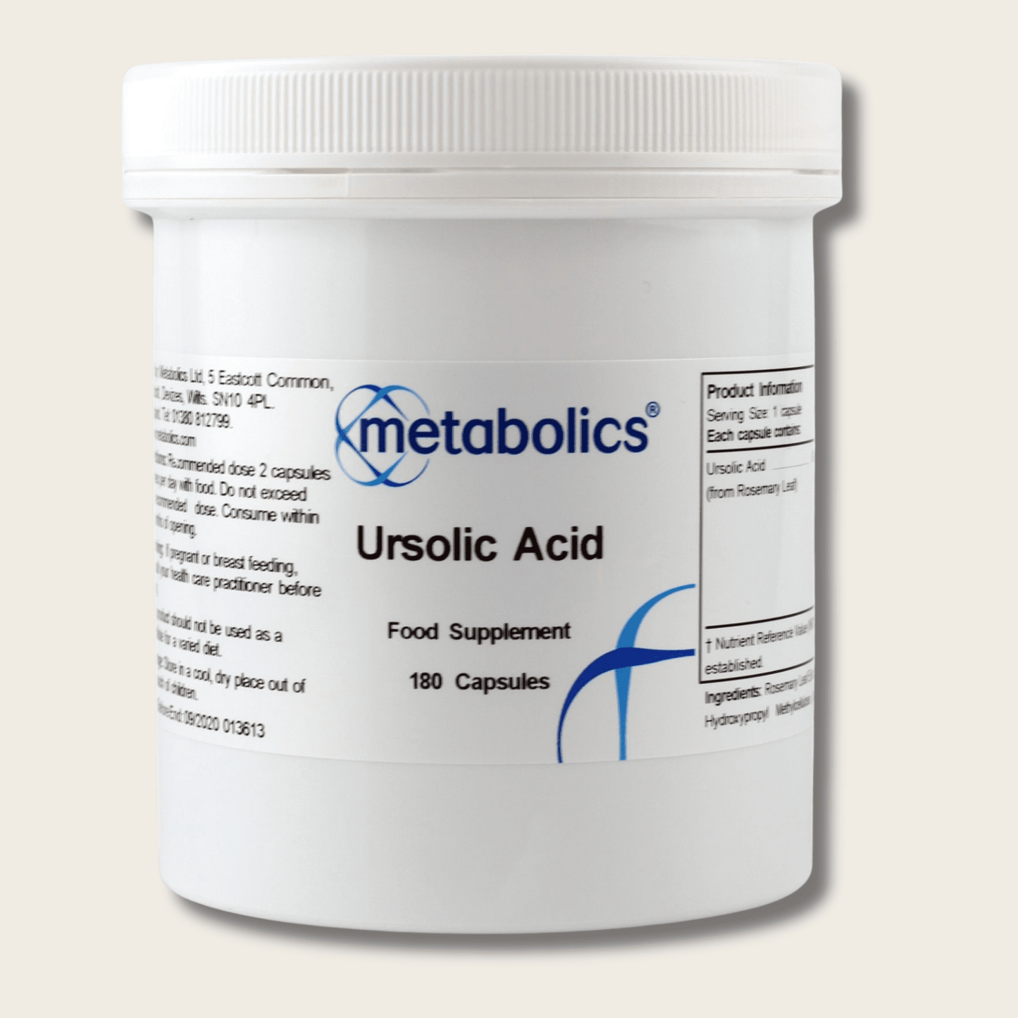 Ursolic Acid - 180 Capsules - Metabolics