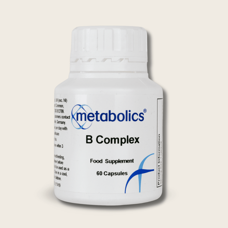 US B Complex Capsules | High Strength Vitamin B Supplement for Energy & Metabolism - Metabolics