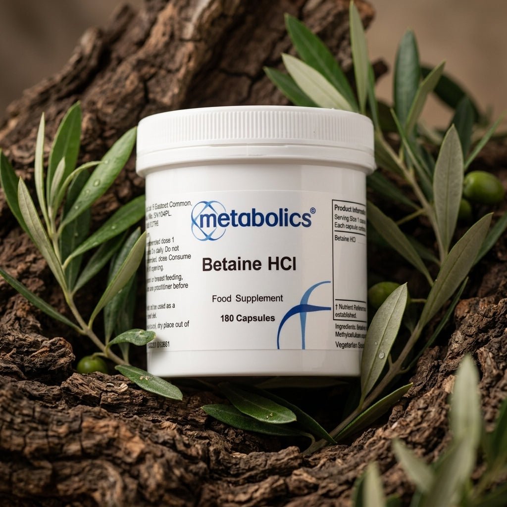 US Betaine HCl - 180 capsules - Metabolics