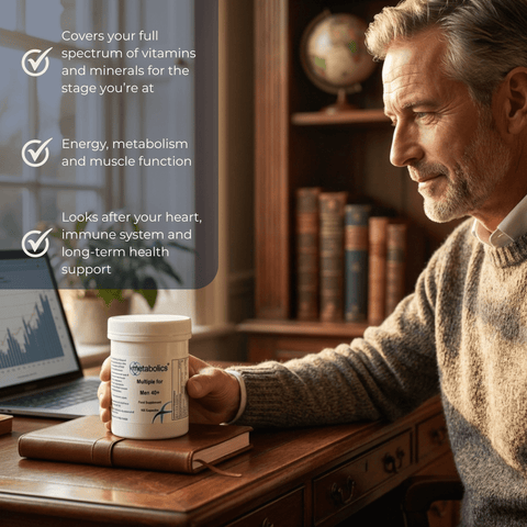 US Multiple for Men 40+ - 120 Capsules - Metabolics