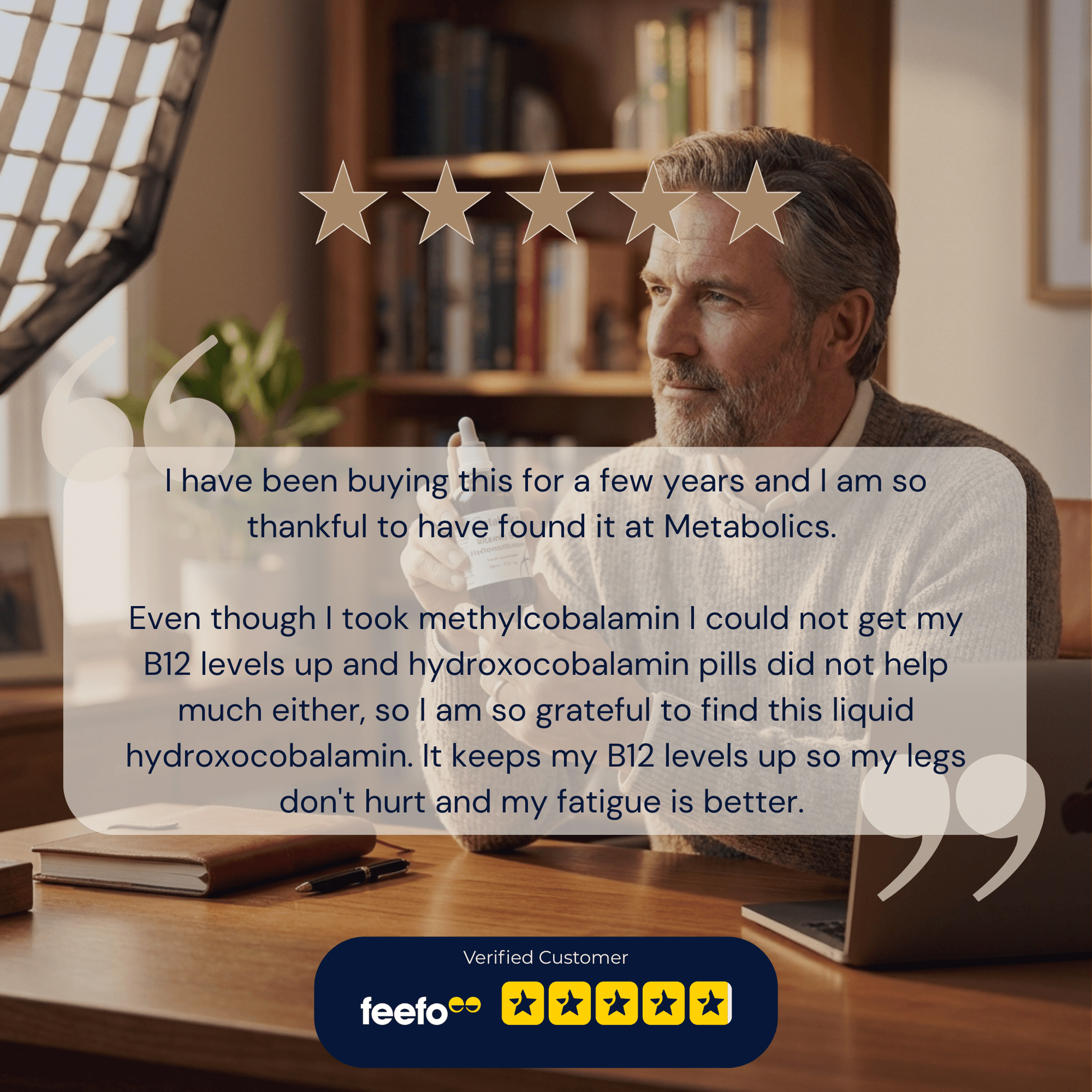 US Vitamin B12 (Hydroxocobalamin) Liquid - Metabolics