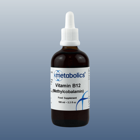 US Vitamin B12 Methylcobalamin Liquid | Active B12 Supplement for Energy & Nerves - Metabolics