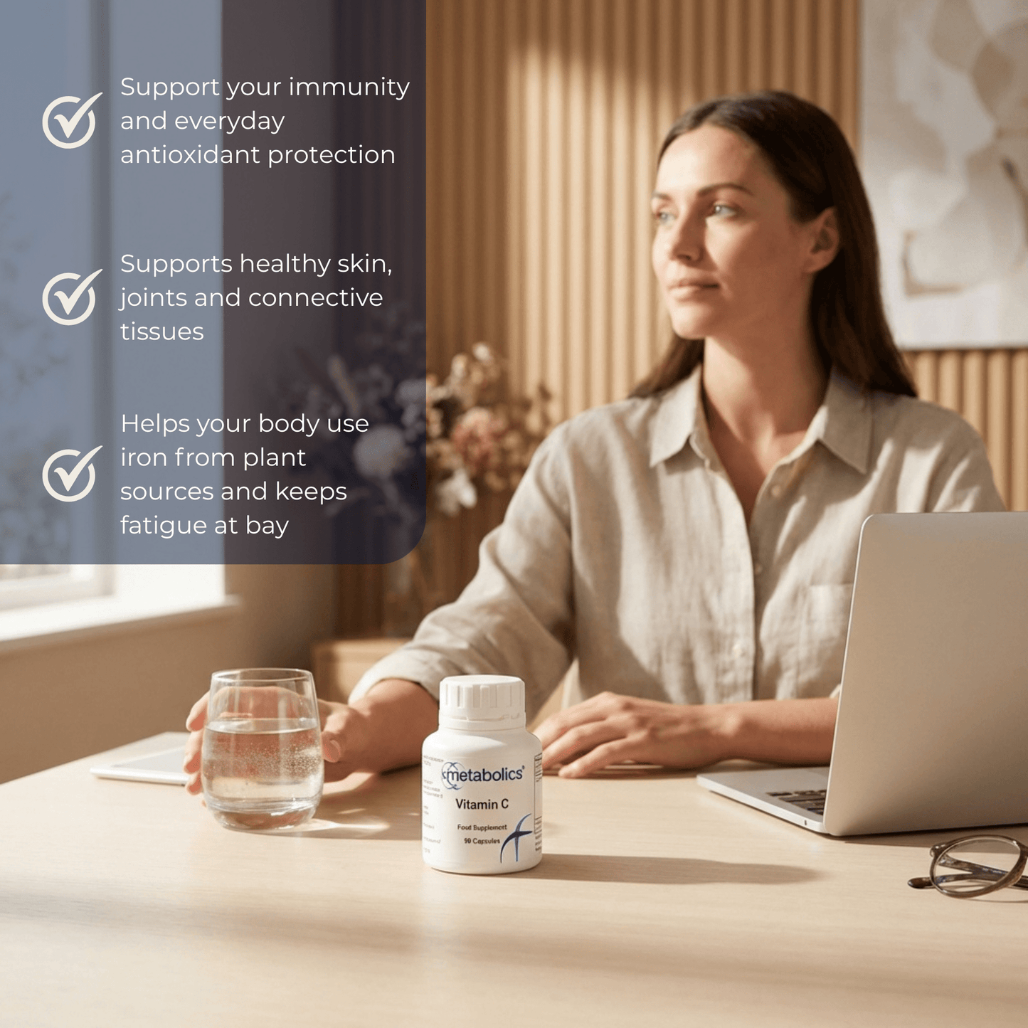 US Vitamin C - 90 capsules - Metabolics