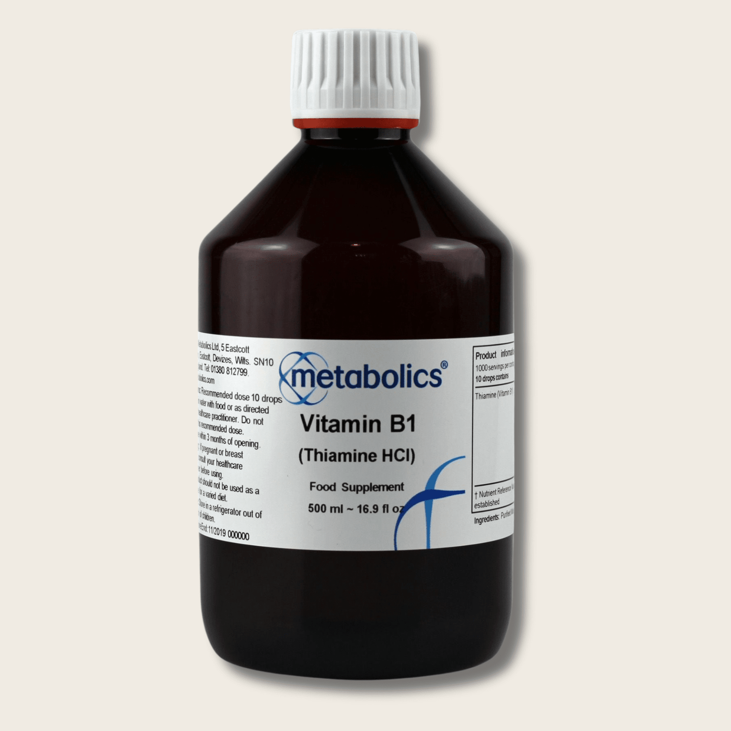 Vitamin B1 (Thiamine HCL) Liquid - Metabolics