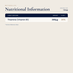 Vitamin B1 Thiamine Pyrophosphate Liquid | Active B1 for Energy & Heart Health - Metabolics