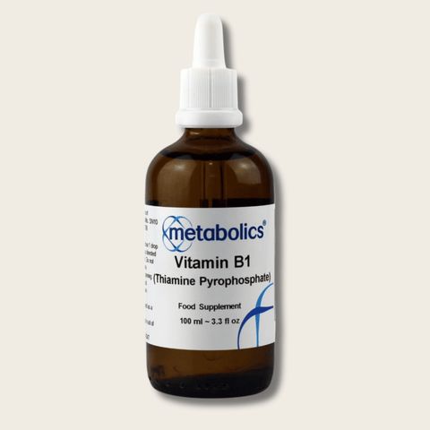 Vitamin B1 Thiamine Pyrophosphate Liquid | Active B1 for Energy & Heart Health - Metabolics