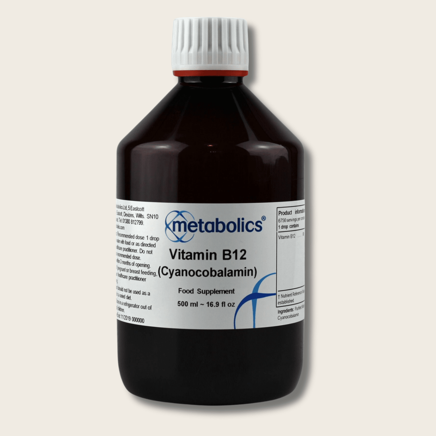 Vitamin B12 (Cyanocobalamin) Liquid - Metabolics