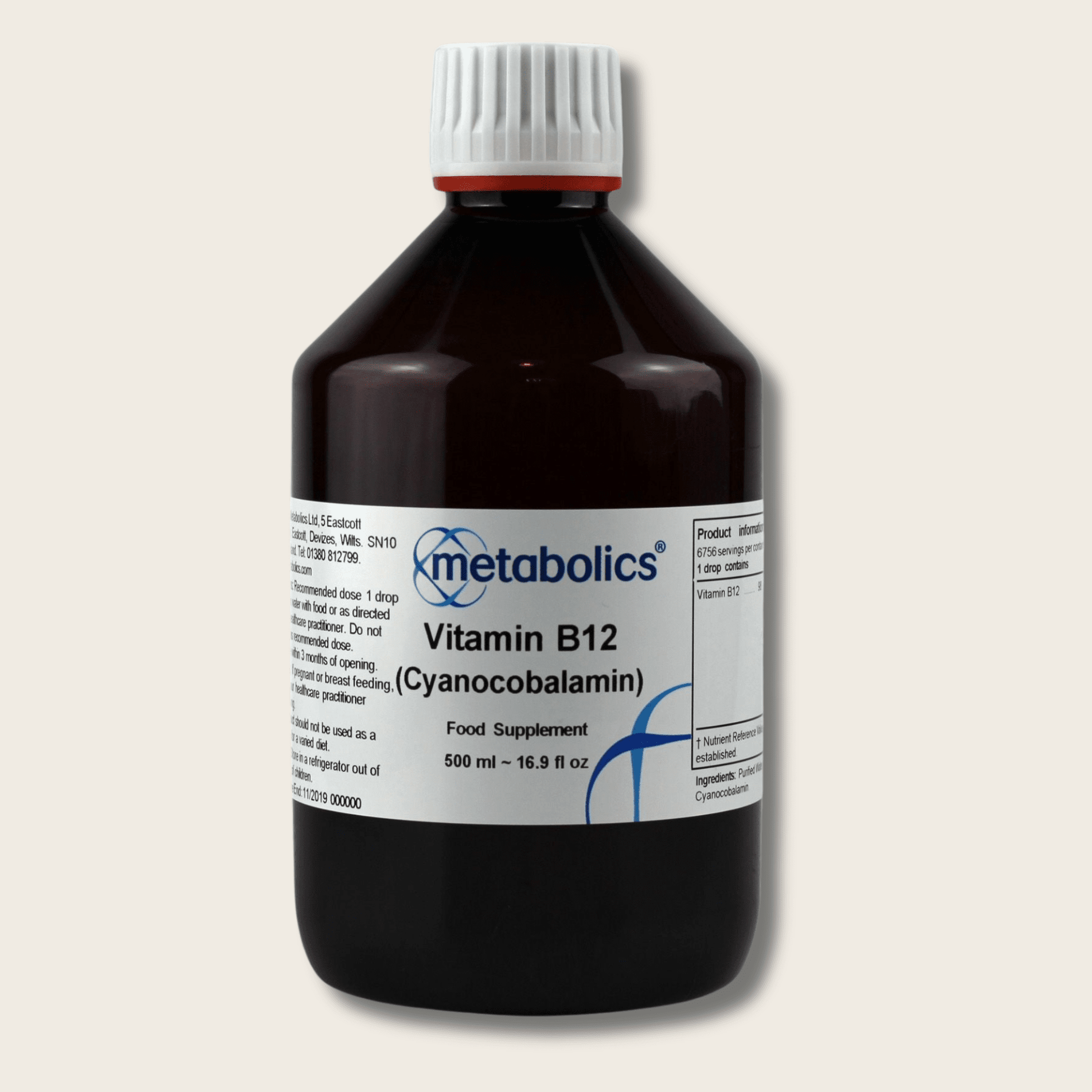 Vitamin B12 (Cyanocobalamin) Liquid - Metabolics