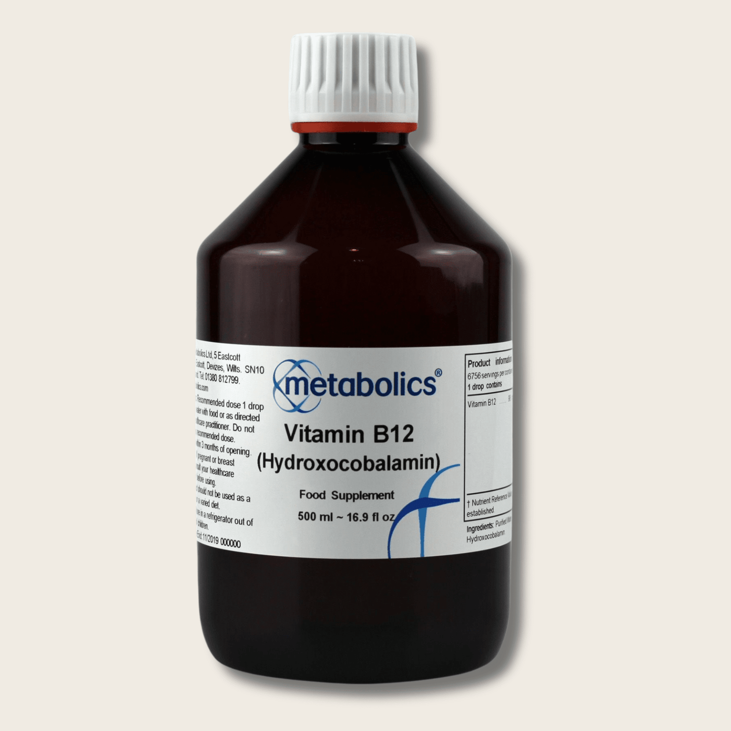 Vitamin B12 (Hydroxocobalamin) Liquid - Metabolics