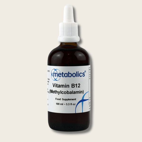 Vitamin B12 Methylcobalamin Liquid | Active B12 Supplement for Energy & Nerves - Metabolics
