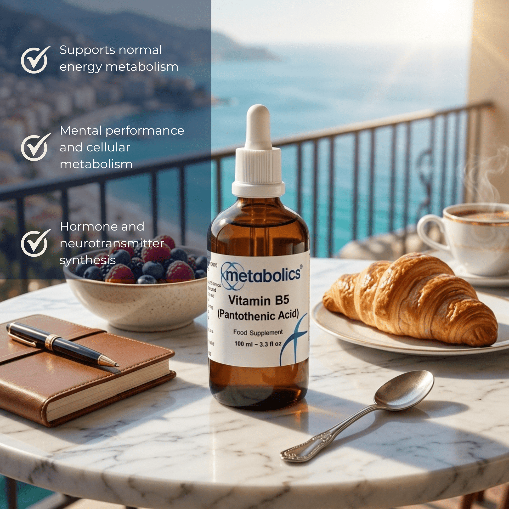 Vitamin B5 (Pantothenic Acid) Liquid - Metabolics