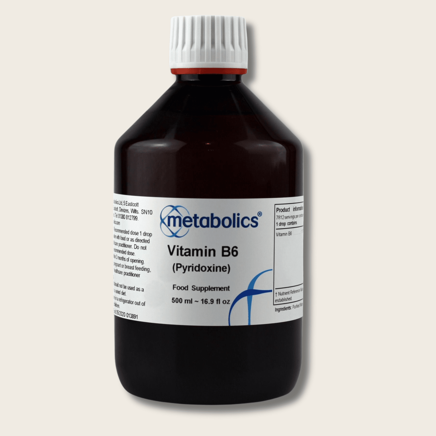 Vitamin B6 (Pyridoxine) Liquid - Metabolics