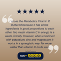 Vitamin C Buffered (Pot of 90 capsules) - Metabolics