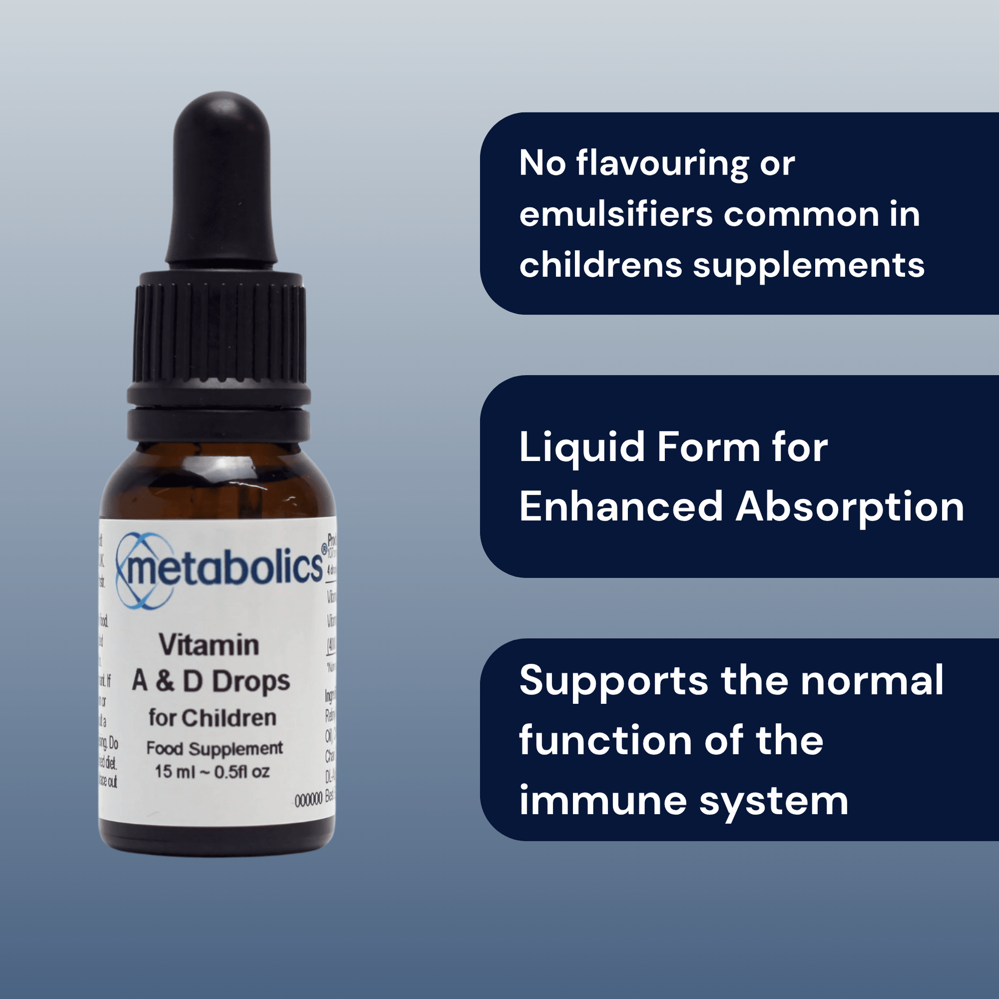 Vitamin D for Kids with Vitamin A - Metabolics