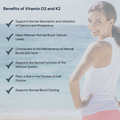 Vitamin D3 and K2 2500 IU - Metabolics