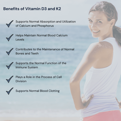 Vitamin D3 and K2 2500 IU - Metabolics