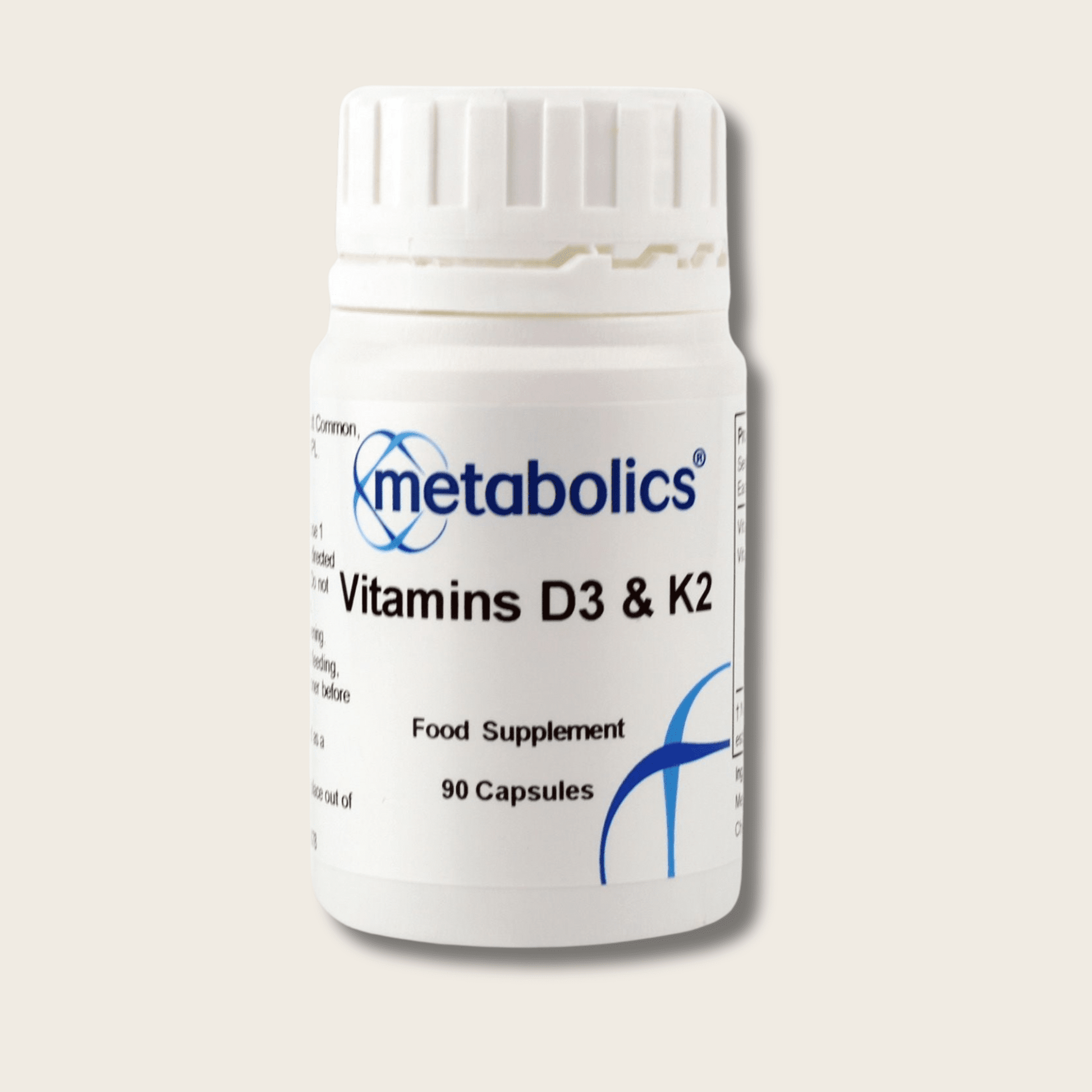 Vitamin D3 And K2 - 90 Capsules - Metabolics