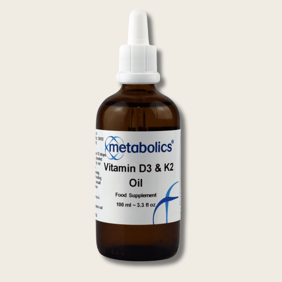Vitamin D3 and K2 Oil 100ml - Metabolics