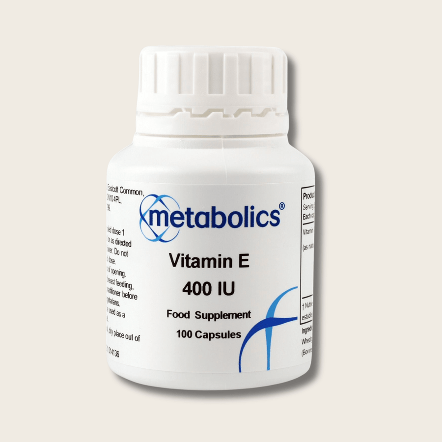 Vitamin E 400 IU - 100 Capsules - Metabolics