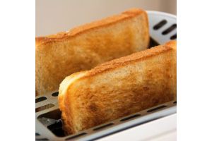 white bread toasted in toaster