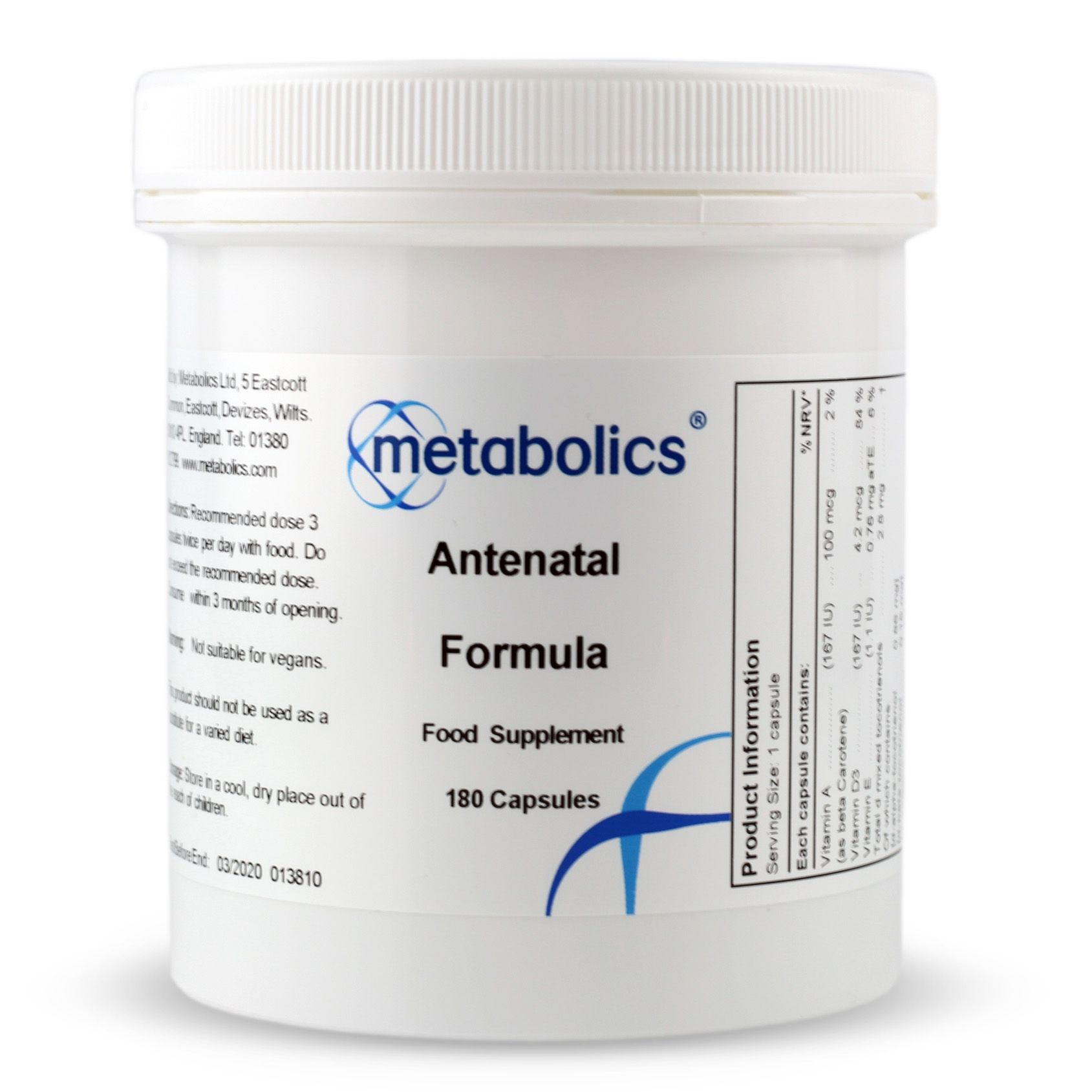 Antenatal Formula (Pot of 180 capsules)