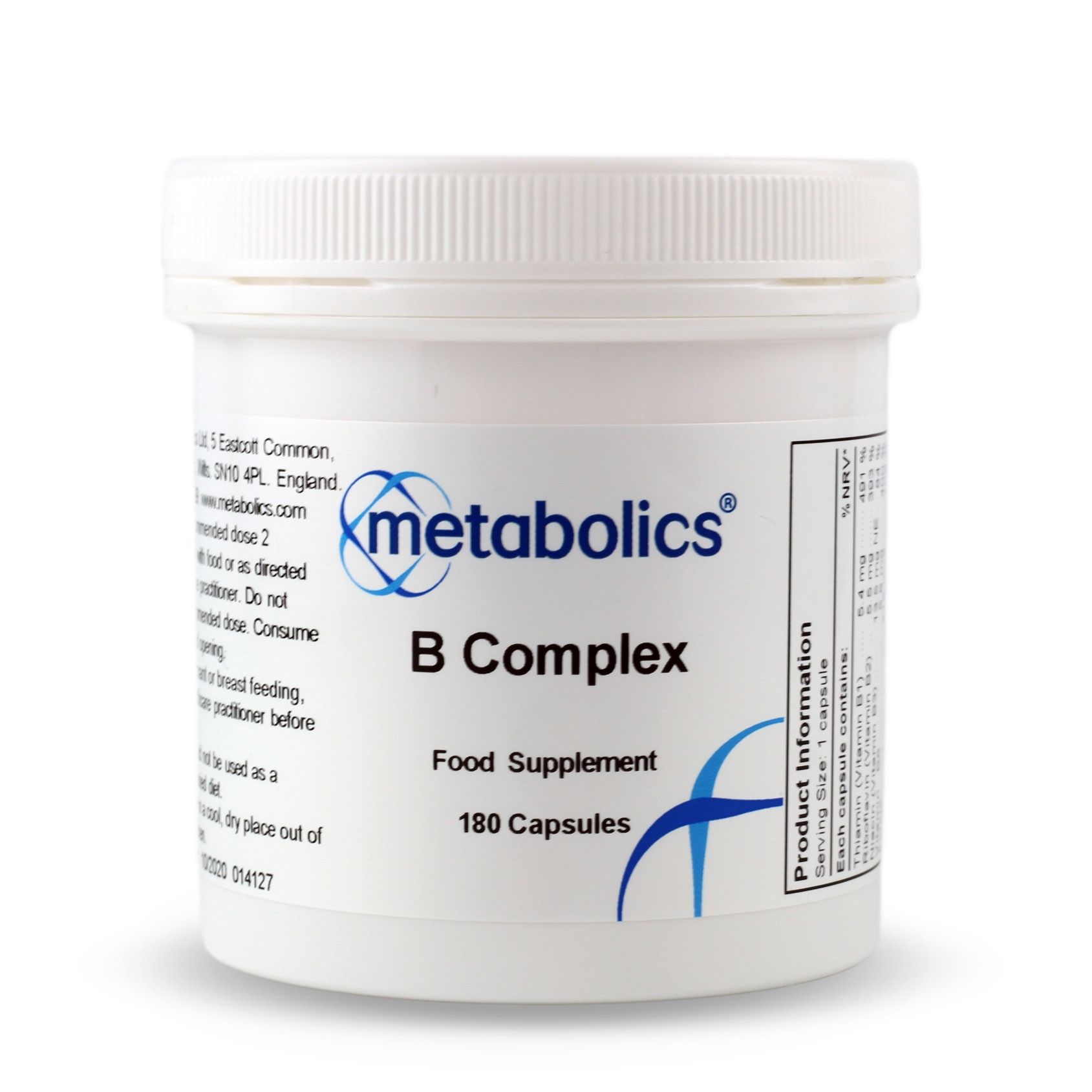 B Complex (Pot of 180 capsules)