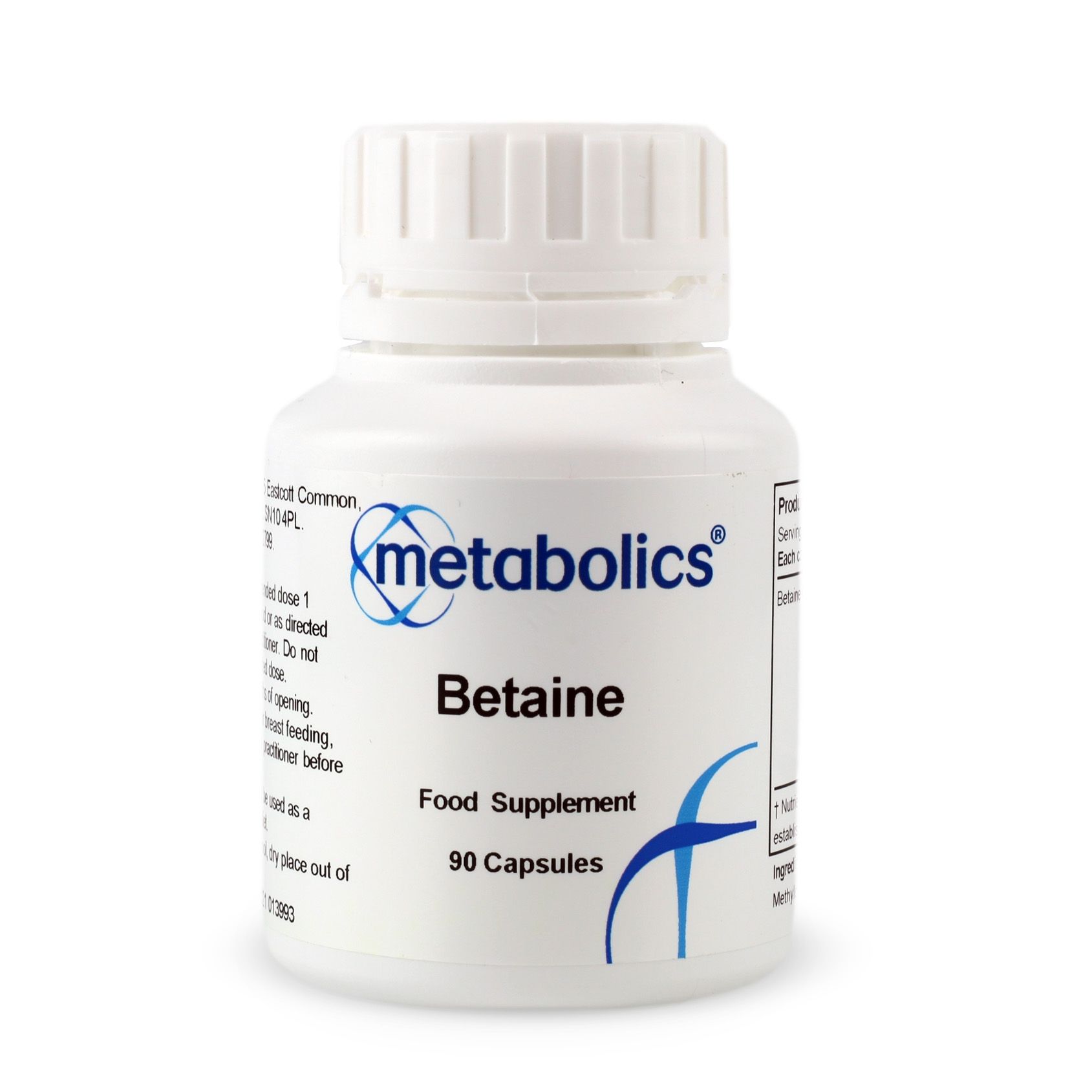 Betaine (Pot of 90 capsules)