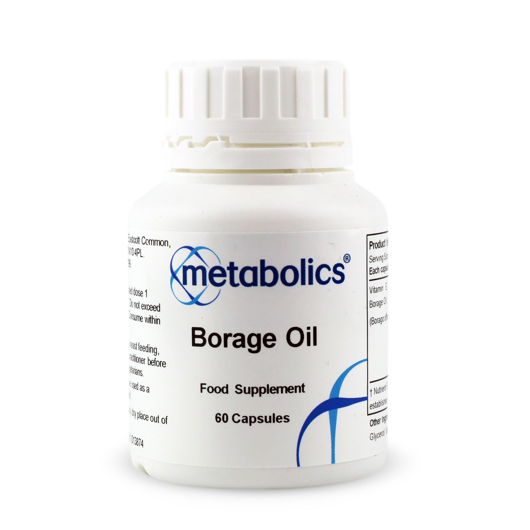 Borage Oil 1000mg (Pot of 60 soft gel capsules)